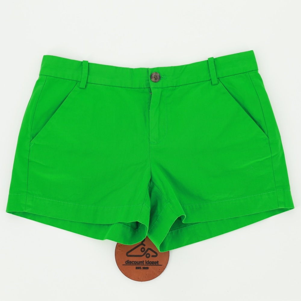 Gap Khakis Sunkissed Shorts Kelly‎ Green Cotton Chino Womens Size 0
